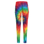 Spiral Tie Dye Print High-Waisted Pocket Leggings