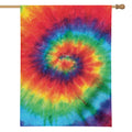 Spiral Tie Dye Print House Flag