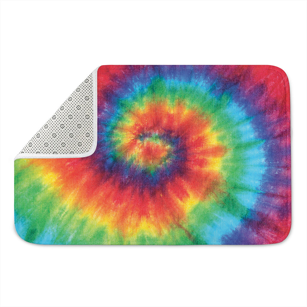 Spiral Tie Dye Print Indoor Door Mat
