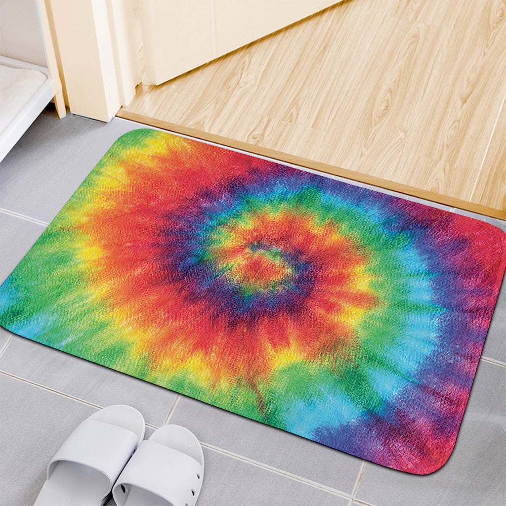 Spiral Tie Dye Print Indoor Door Mat