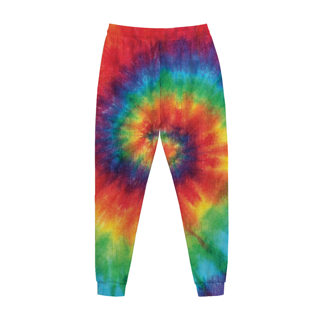 Spiral Tie Dye Print Jogger Pants