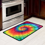 Spiral Tie Dye Print Kitchen Mat