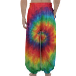Spiral Tie Dye Print Lantern Pants