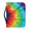 Spiral Tie Dye Print Leather Bible Cover