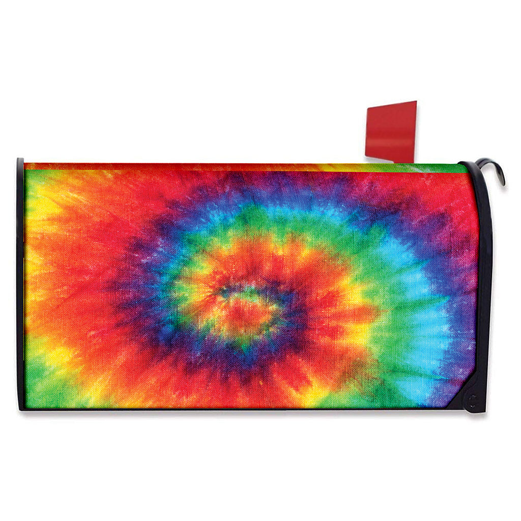 Spiral Tie Dye Print Mailbox Cover