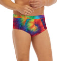 Spiral Tie Dye Print Men's Briefs