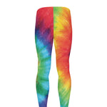 Spiral Tie Dye Print Men's leggings