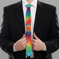 Spiral Tie Dye Print Necktie
