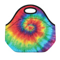 Spiral Tie Dye Print Neoprene Lunch Bag