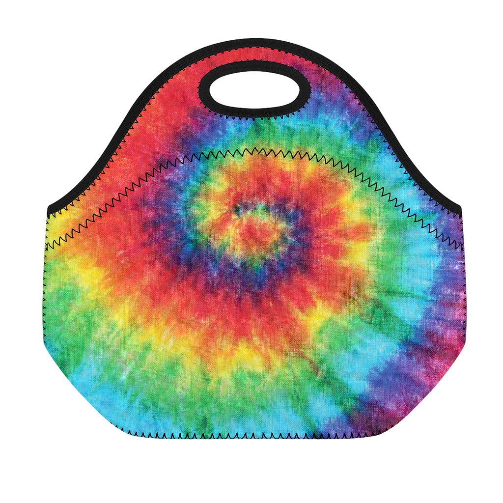 Spiral Tie Dye Print Neoprene Lunch Bag