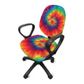 Spiral Tie Dye Print Office Chair Cover