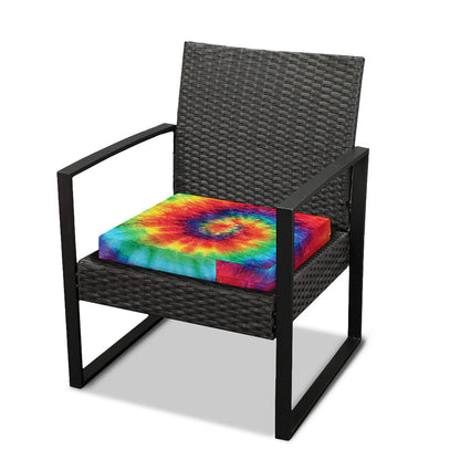 Spiral Tie Dye Print Outdoor Seat Cushion Cover