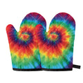 Spiral Tie Dye Print Oven Mitts