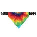 Spiral Tie Dye Print Over The Collar Dog Bandana