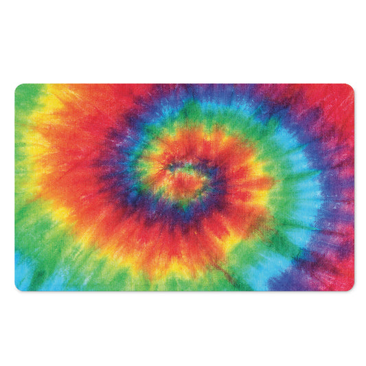 Spiral Tie Dye Print Polyester Doormat