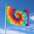 Spiral Tie Dye Print Polyester Flag