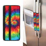 Spiral Tie Dye Print Refrigerator Handle Covers