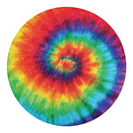 Spiral Tie Dye Print Round Blanket