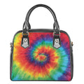 Spiral Tie Dye Print Shoulder Handbag