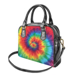 Spiral Tie Dye Print Shoulder Handbag