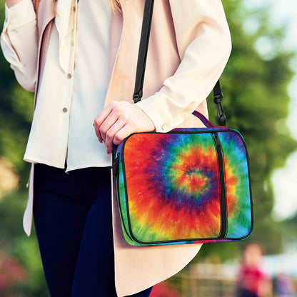 Spiral Tie Dye Print Shoulder Strap Bible Bag