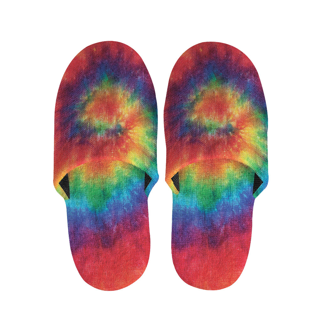 Spiral Tie Dye Print Slippers