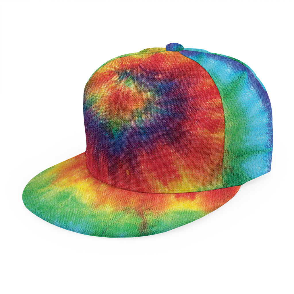 Spiral Tie Dye Print Snapback Cap