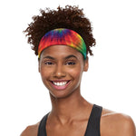 Spiral Tie Dye Print Sports Headband