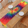 Spiral Tie Dye Print Table Runner