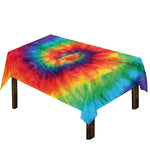 Spiral Tie Dye Print Tablecloth