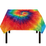 Spiral Tie Dye Print Tablecloth