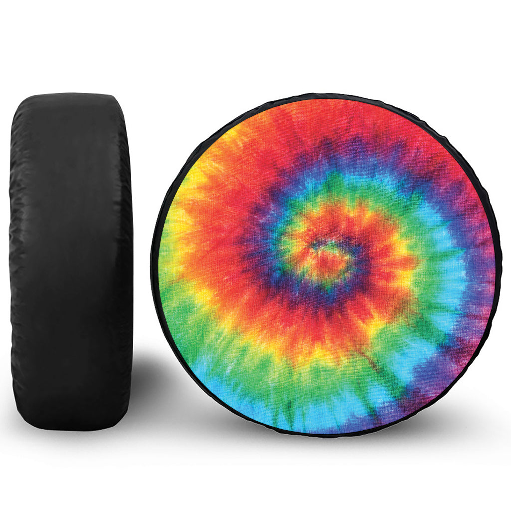 Spiral Tie Dye Print Tire Cover