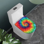 Spiral Tie Dye Print Toilet Lid Cover