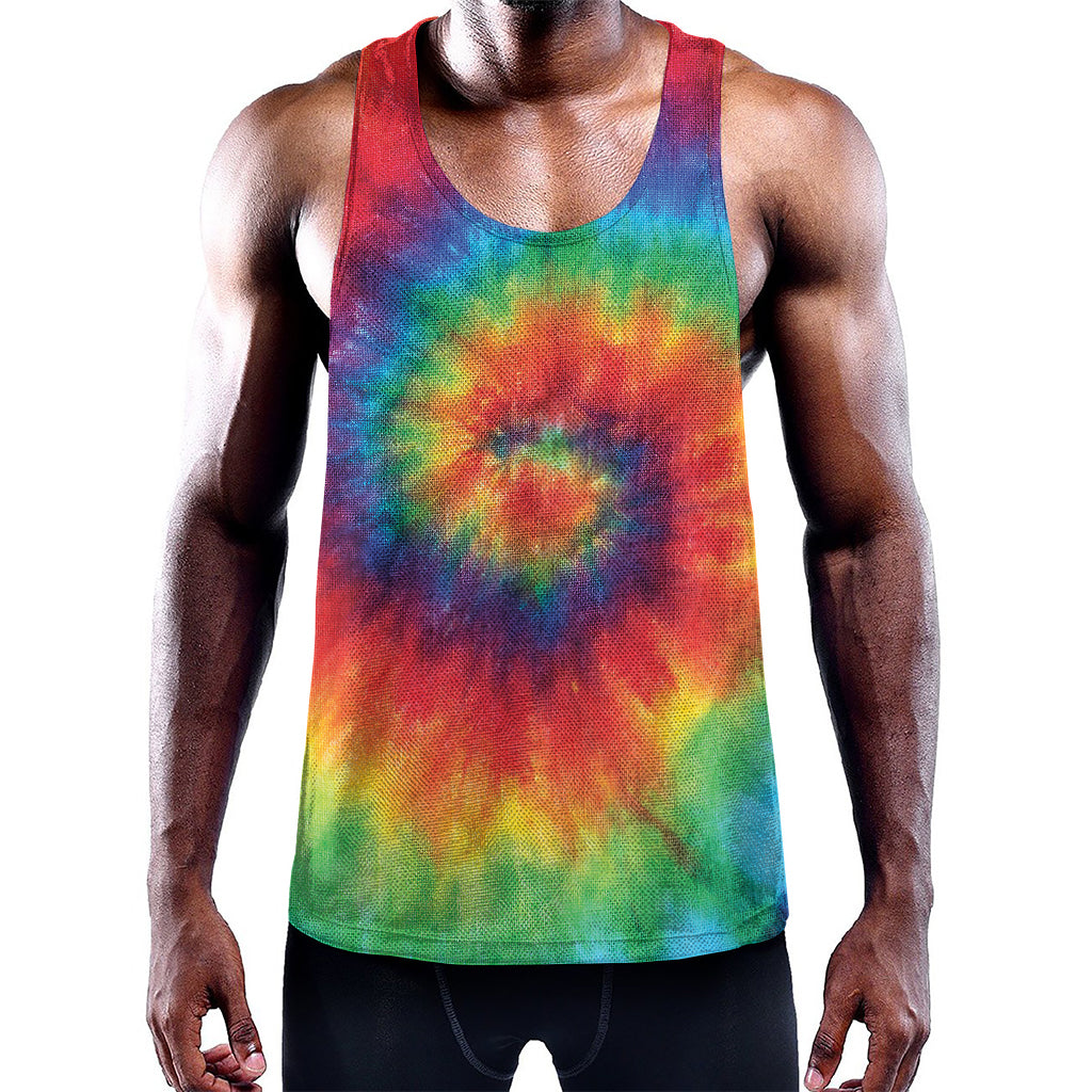 Spiral Tie Dye Print Training Tank Top