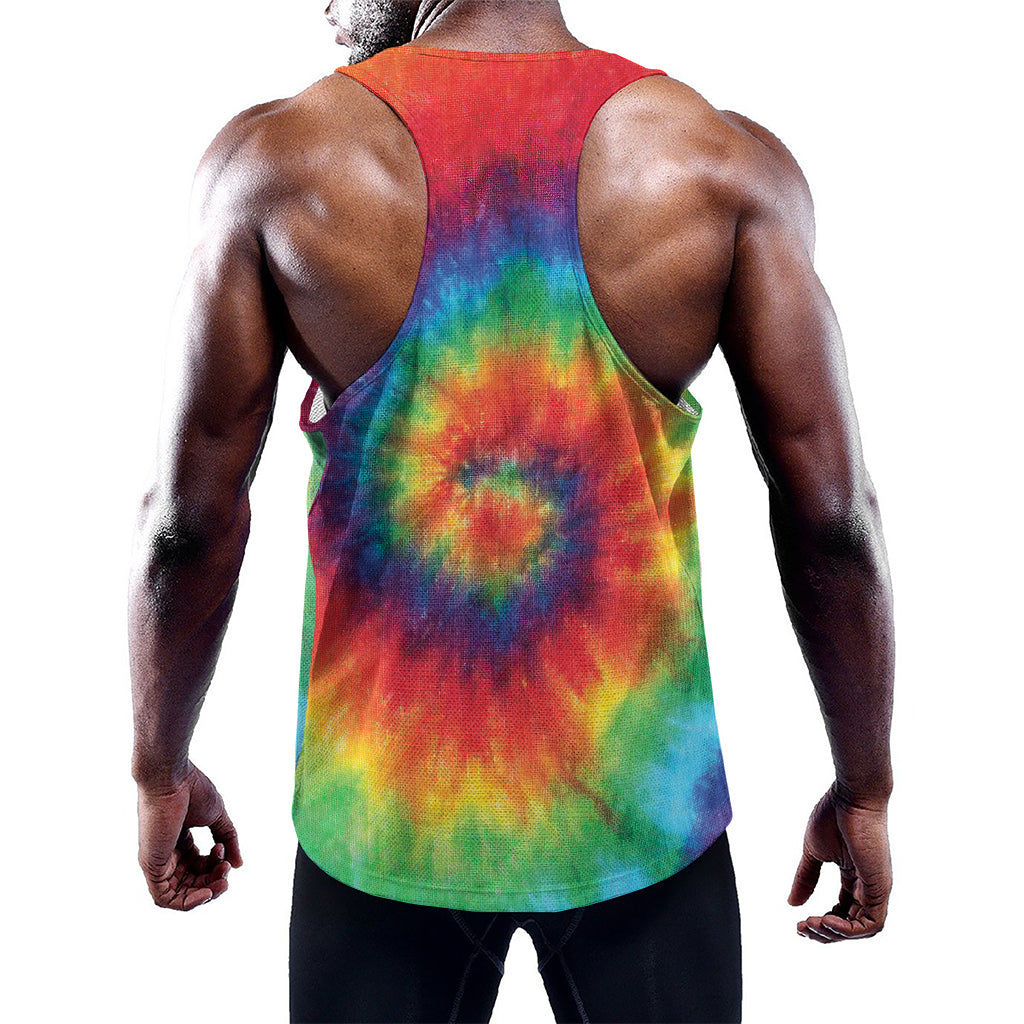 Spiral Tie Dye Print Training Tank Top