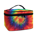 Spiral Tie Dye Print Travel Makeup Bag