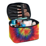 Spiral Tie Dye Print Travel Makeup Bag