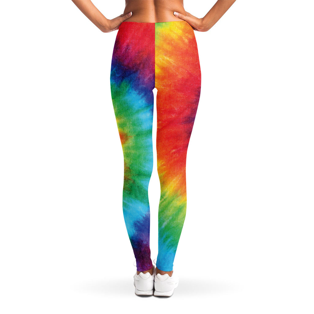 Spiral Tie Dye Print Women's Leggings