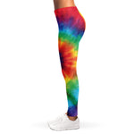 Spiral Tie Dye Print Women's Leggings