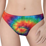 Spiral Tie Dye Print Women's Thong