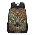 Spiritual Deer Mandala Print 17 Inch Backpack