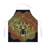 Spiritual Deer Mandala Print Adjustable Apron