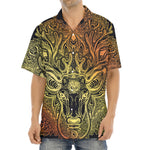 Spiritual Deer Mandala Print Aloha Shirt