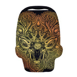 Spiritual Deer Mandala Print Baby Seat Cover