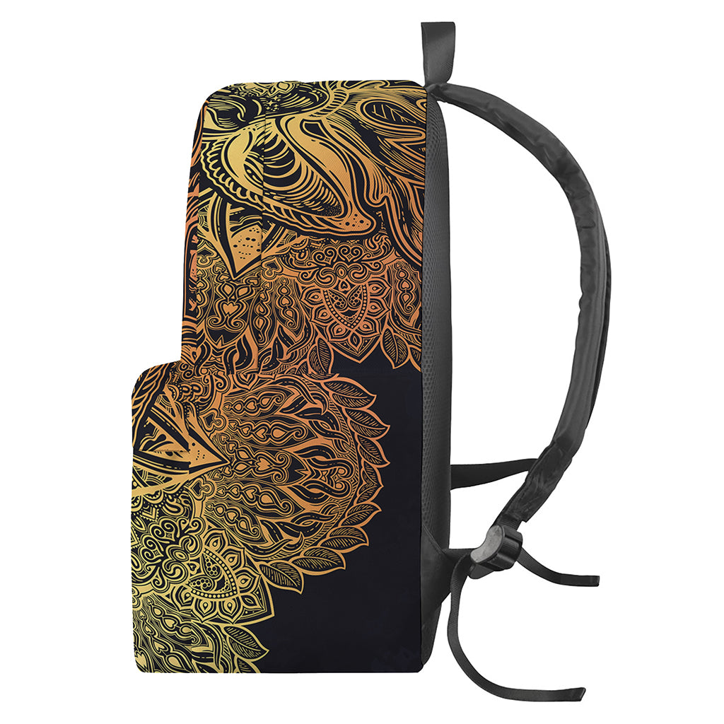 Spiritual Deer Mandala Print Backpack