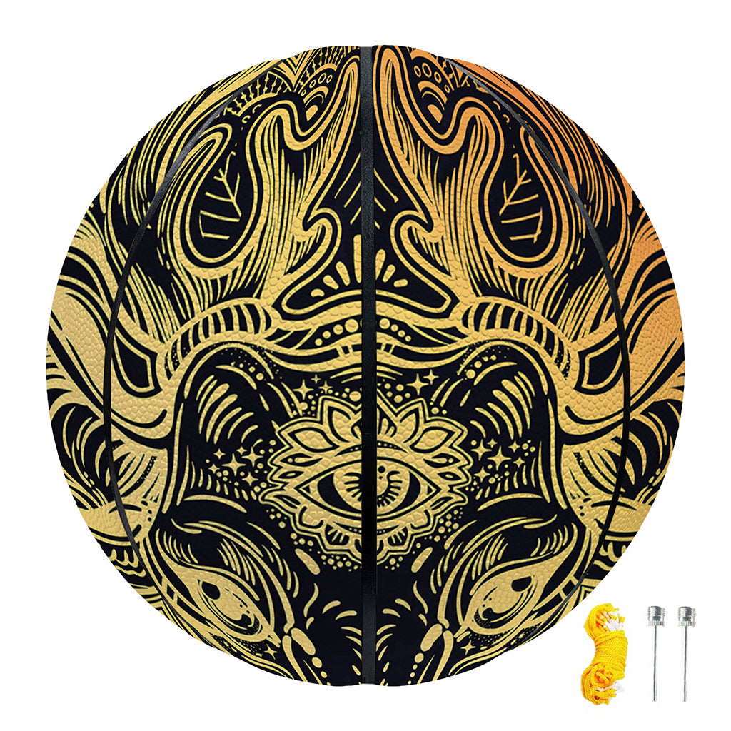 Spiritual Deer Mandala Print Basketball