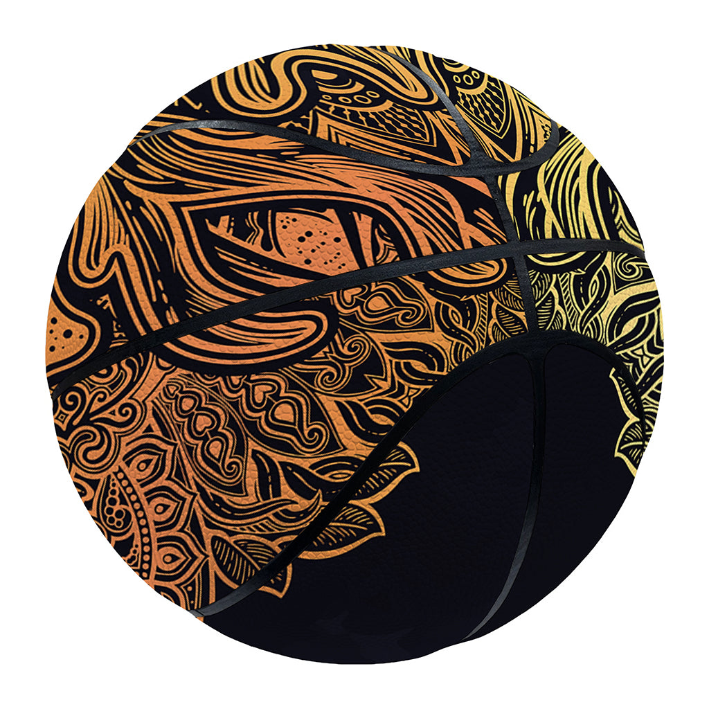 Spiritual Deer Mandala Print Basketball