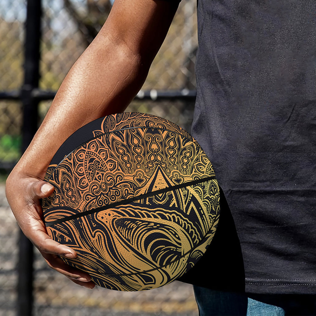 Spiritual Deer Mandala Print Basketball