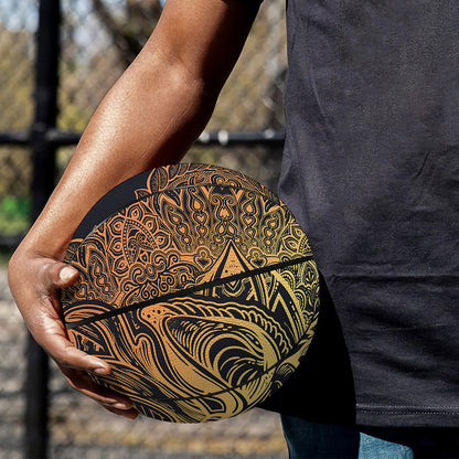 Spiritual Deer Mandala Print Basketball