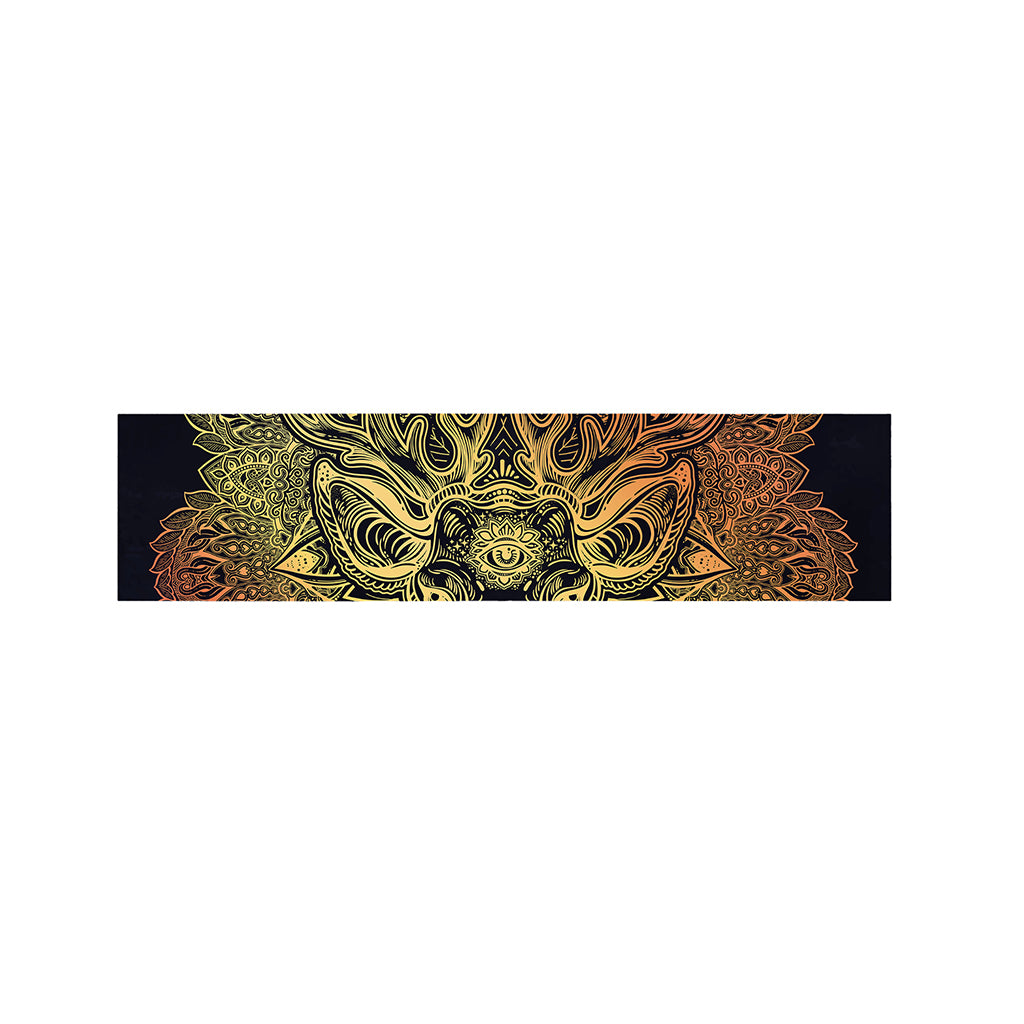 Spiritual Deer Mandala Print Bed Runner